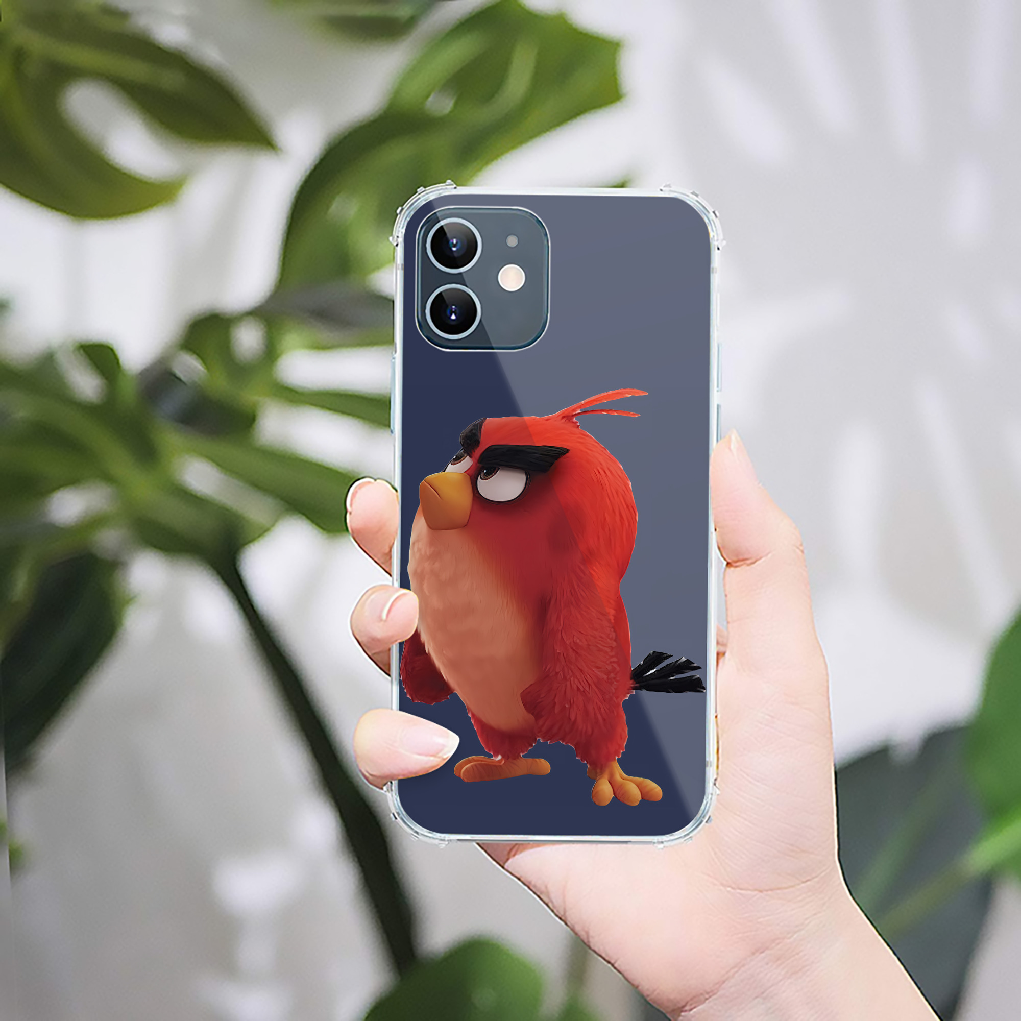 （画像用） Angry Birds アングリーバード 【iPhone 12シリーズ対応】透明スマホケース（クリアソフトケース）